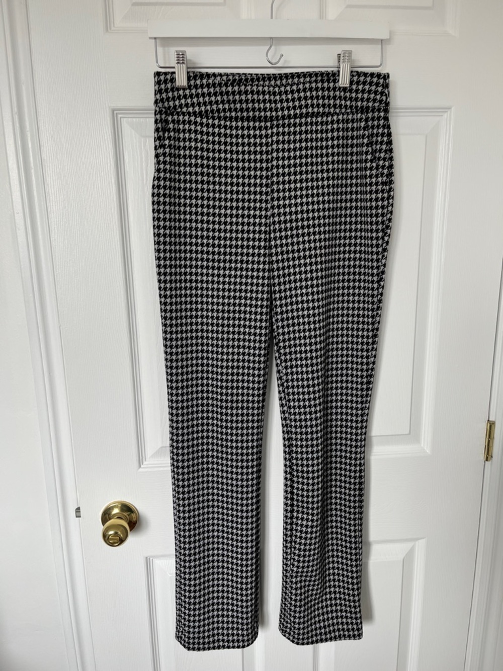 C by one Black and White Houndstooth Stretch Pants